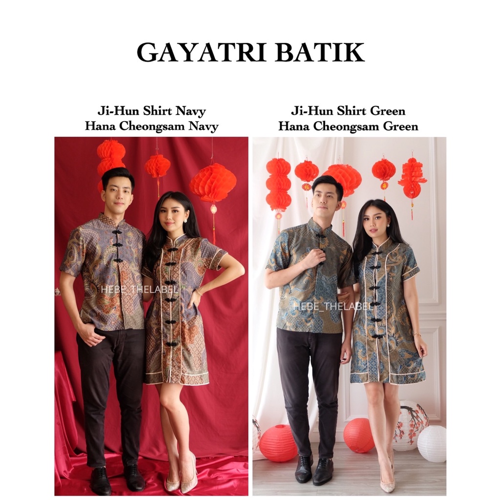 Gayatri Batik Set ( Available Couple ) - Kinara Kahiyang Noma Listya Uma Haewon Jun Emily Gaia Jenna Valda Arleth Hana Samara Nindy Arista Perine Tari