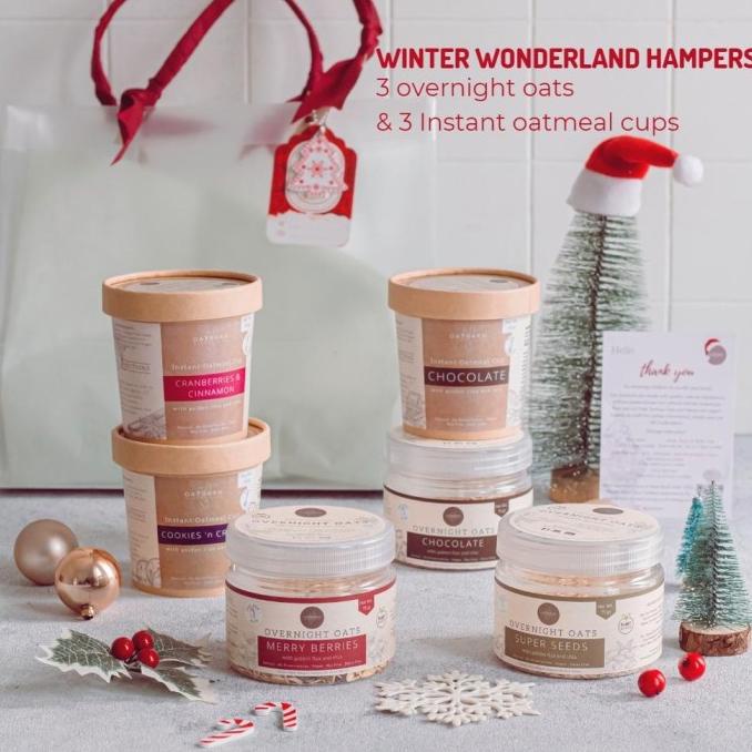 

'WINTER WONDERLAND' CHRISTMAS HAMPERS | KADO NATAL GIFT PARCEL OATBARN G4554VFD