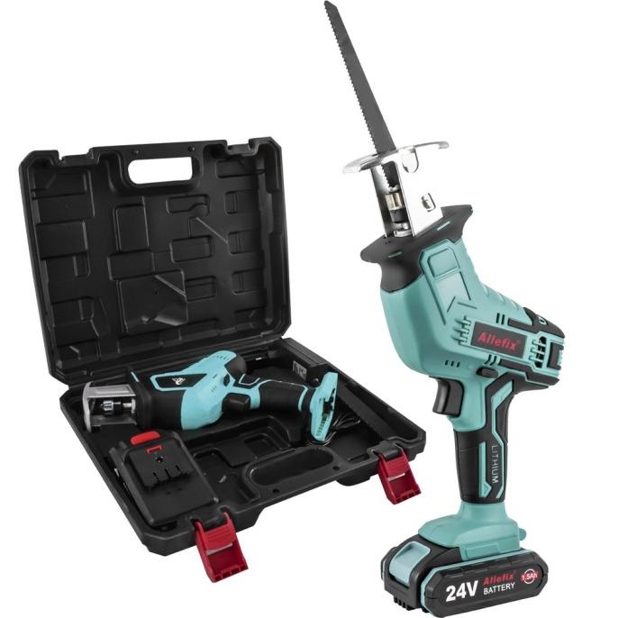 Suksestech Gergaji Set Koper Mini Portable Genggam FREE Batrai Lithium