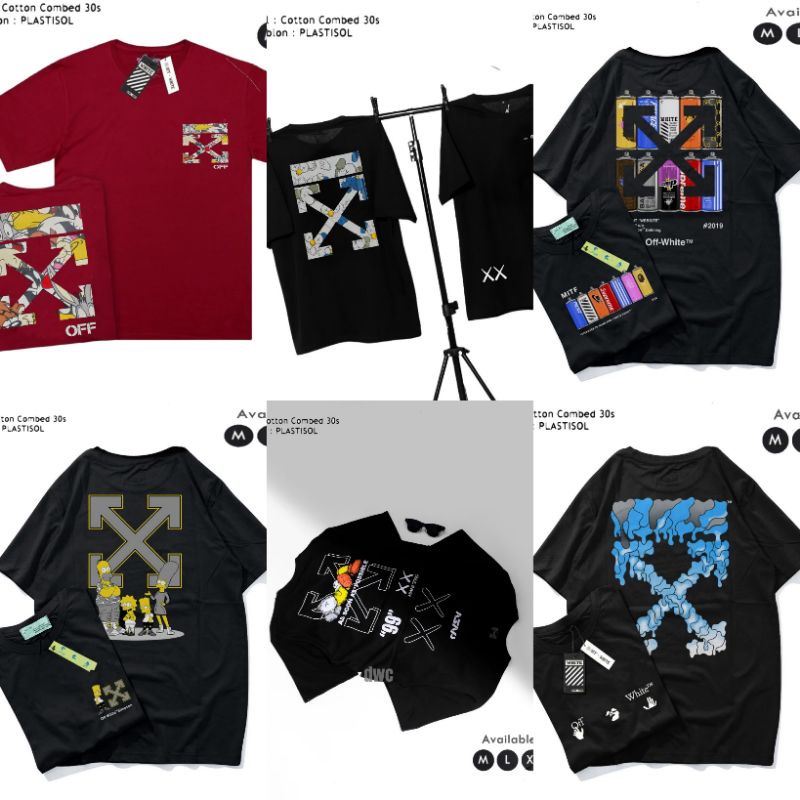 T'SHIRT OFF WHITE/ KAOS OFF WHITE PUZZLE CAMO / BAJU OFFWHIT TERBARU / ORIGINAL BAJU PRIA WANITA