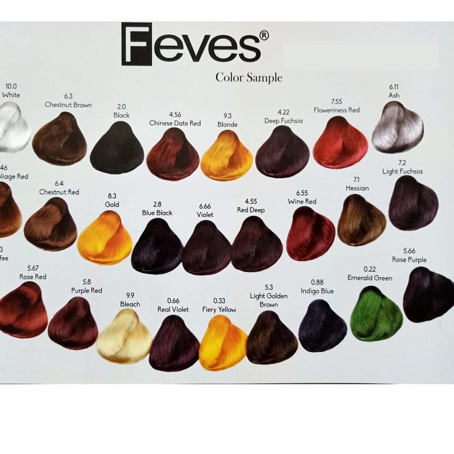Feves Hair Color 60 ml + Developer 60 ml