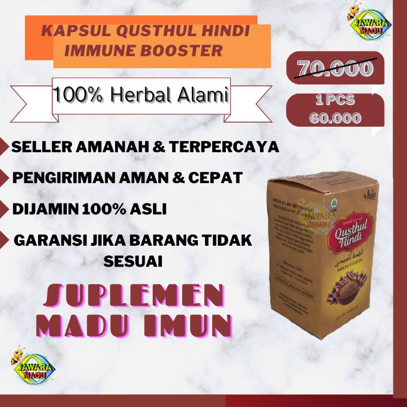 herbal asli murni 100% kapsul qusthul hindi 1kg obat diabetes
