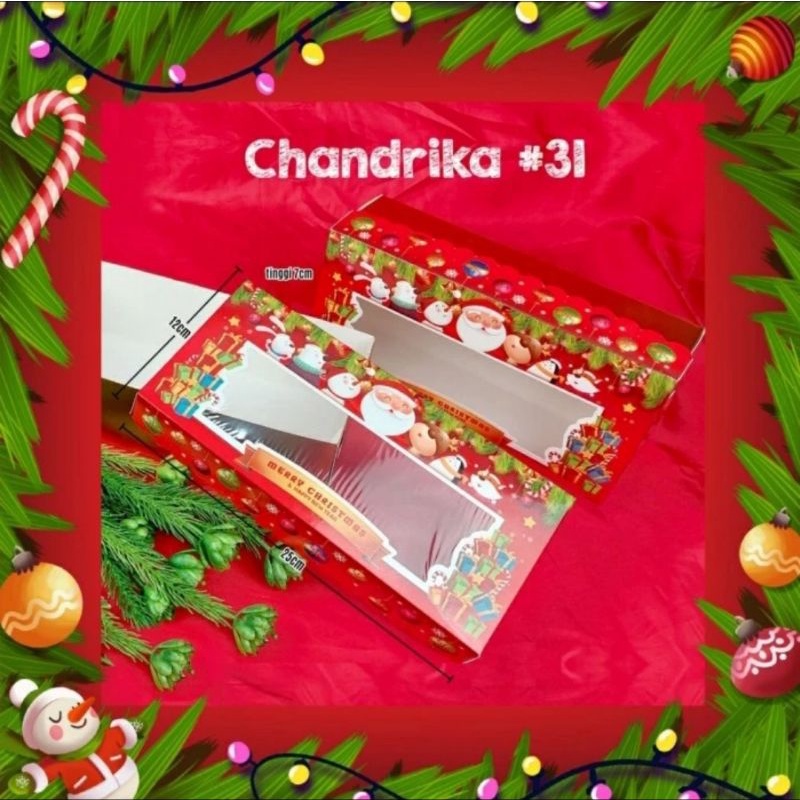 

Christmas Cake Box Packaging Dus Kue Natal Brownies Roti