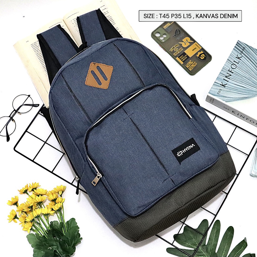 Tas punggung backpacker besar kanvas tebal murah muat banyak barang buat traveling varian warna