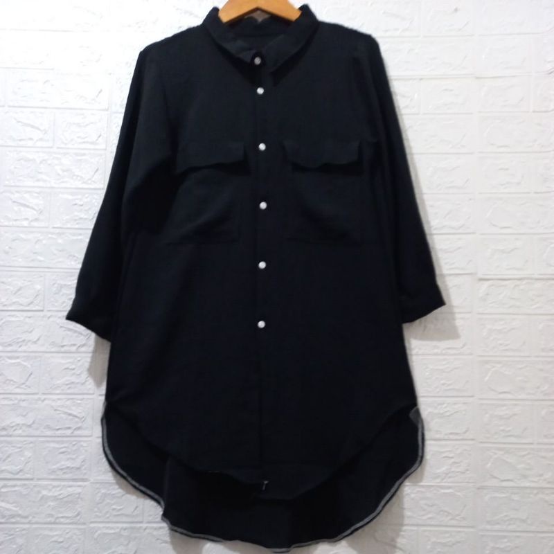 Sandrina Crienkle uragigiri Kemeja//Fashion Muslim Wanita