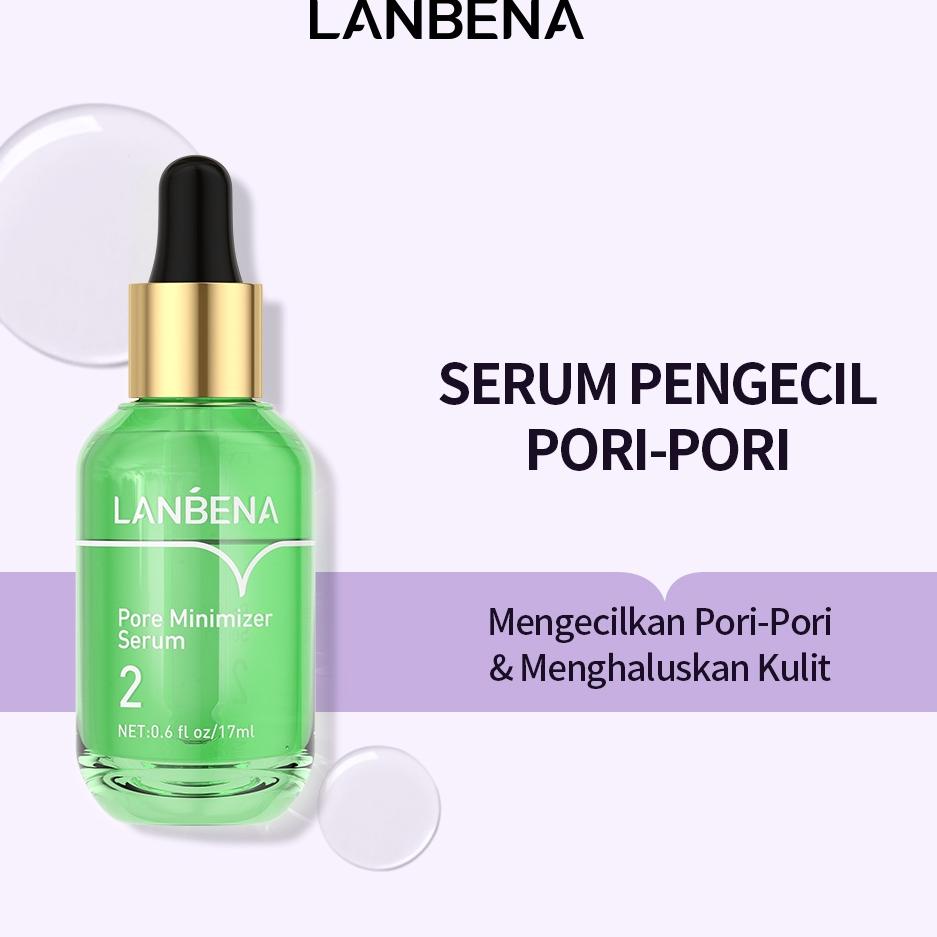 ㅀ [BPOM] LANBENA Pore Minimizer Serum Essence - Mengecilkan Pori-Pori Soothing Melembabkan Pores Tre