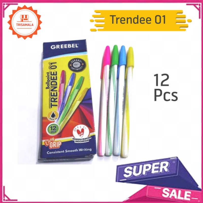 

BOLPEN GREEBELL TRENDEE ISI 12/PACK
