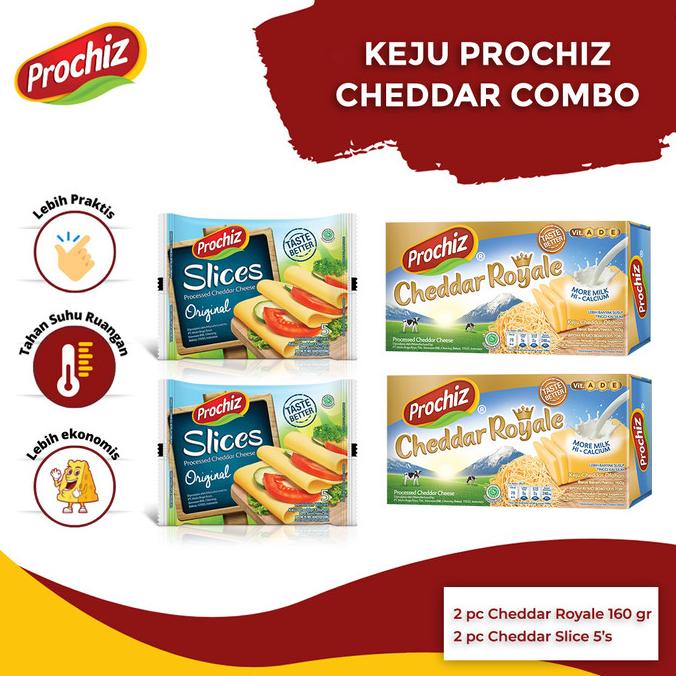 

Keju PROCHIZ Cheddar Combo TERLARIS TERPERCAYA ORIGINAL