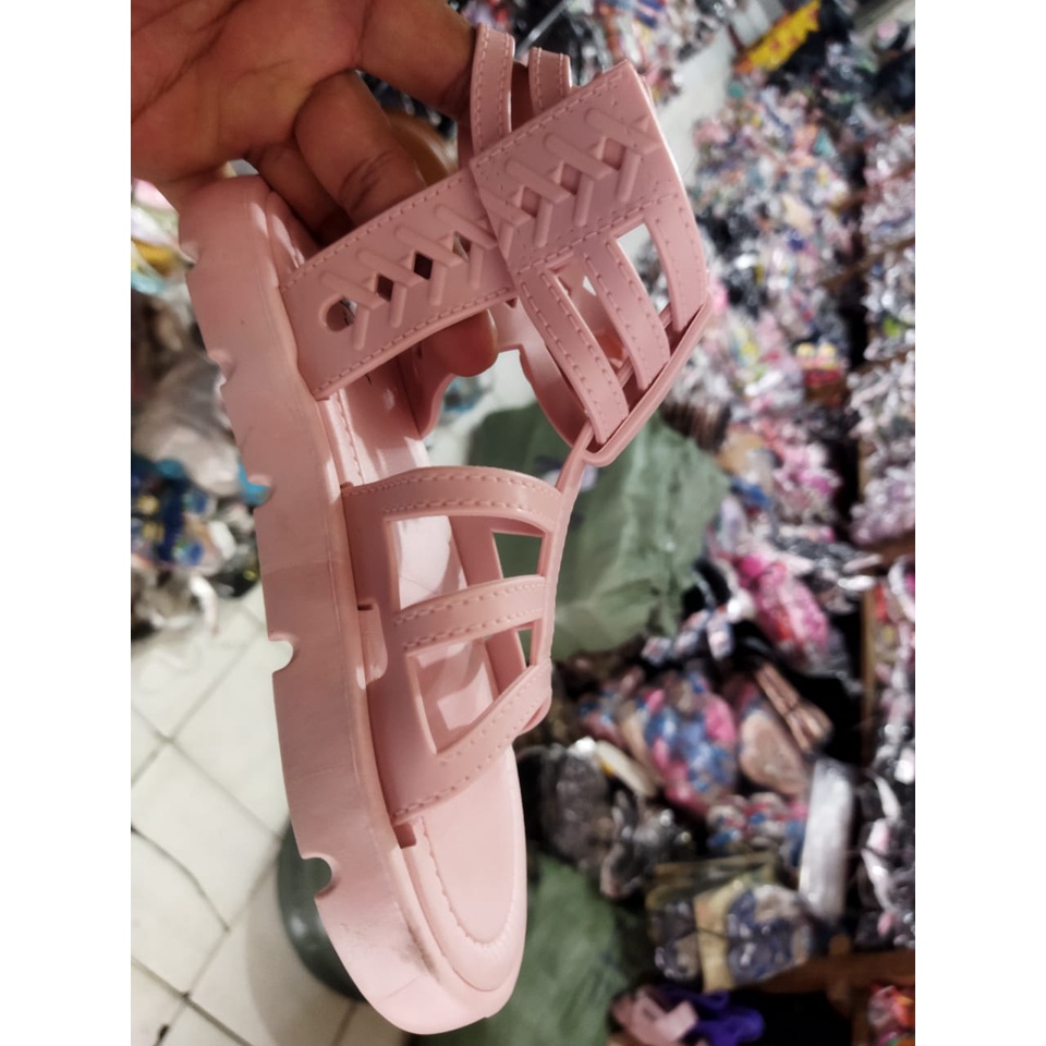 Sepatu sandal gladiator anak perempuan korean style terbaru kekinian 1705-3 sendal tali anak double strap