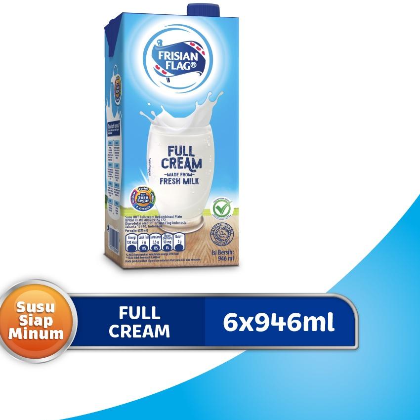 

Barang Bagus ❅ Frisian Flag Family UHT Full Cream 946 ml - 6 Pcs^^