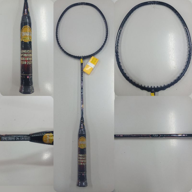 raket reket racket badminton bulutangkis apacs nano fusion speed 722 original