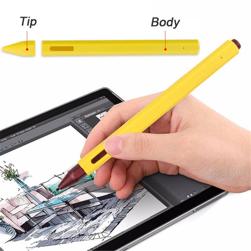 Silikon Stylus Pelindung Case Untuk Microsoft Surface Touch Pen Tip Full Cover Pelindung Lengan Bungkus Holder Bag