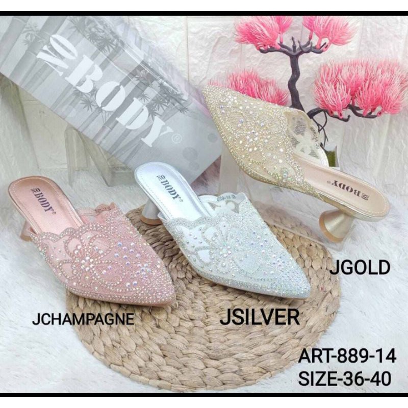 sandal pesta wanita nobody 889-14