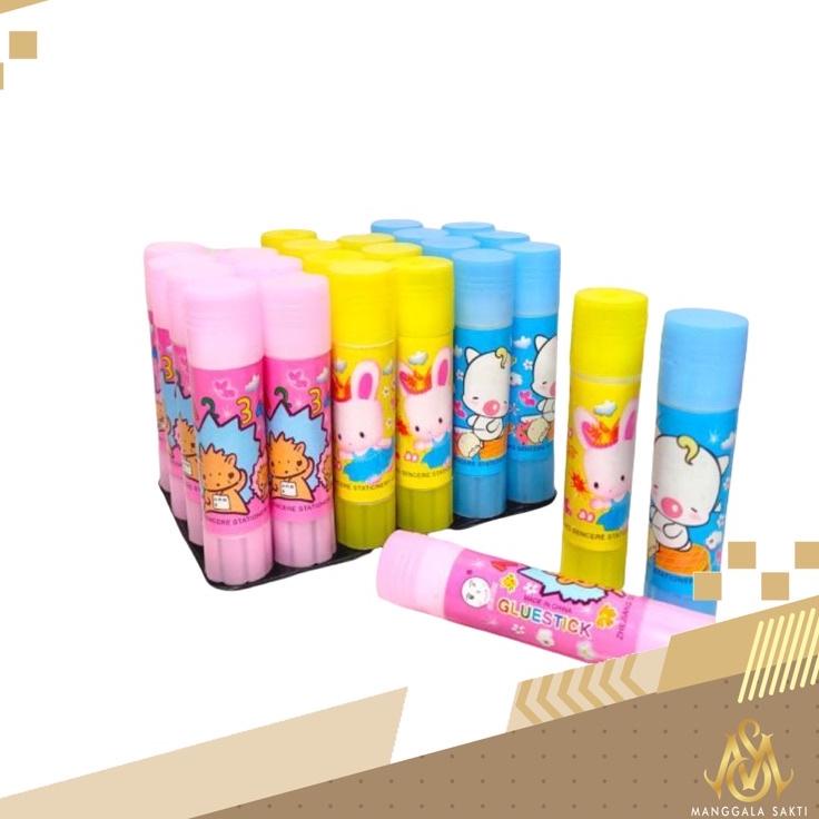 

ぞ Lem stik (1pak=24pcs) ukuran KECIL 10gram/ Lem stick / Lem murah / Lem fancy / Glue Stik Montana Fancy ぼ