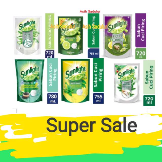 Sunlight Refill 755ml 780ml 1500ml 2000ml Murah Banget Diskon Promo Gosend Bandung