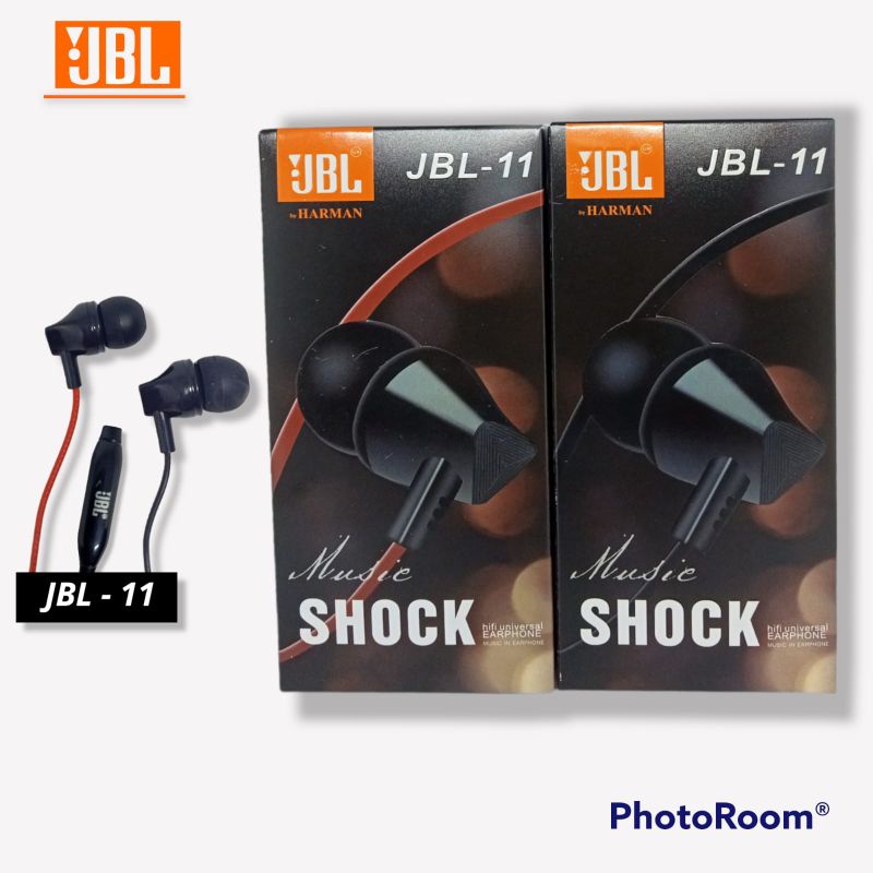 Headset Mega Bass Support Hp Samsung Oppo Vivo Xiaomi Realme - Headset Handsfree Jbl 11 Super Bass -