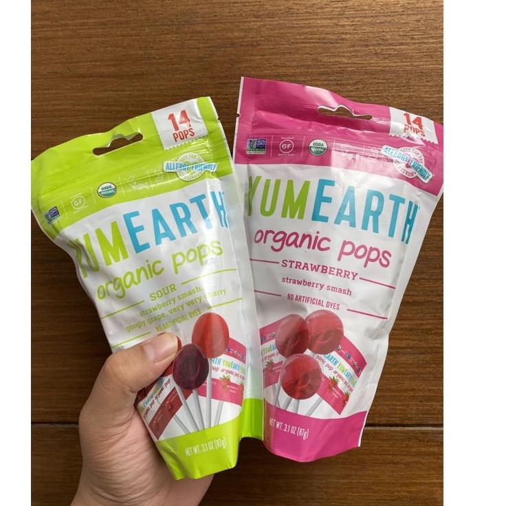 

SALE TERBAIK Yumearth Organic Pops Sour Strawberry Vitamin C Favorites Pops 14 Pops 85 gram