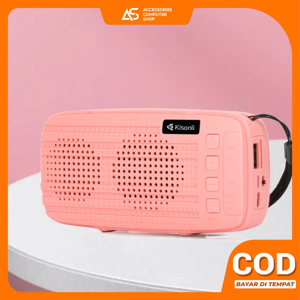 Speaker Bluetooth Wireless Portable KISONLI S20 HD Audio TF Card Support - ACS