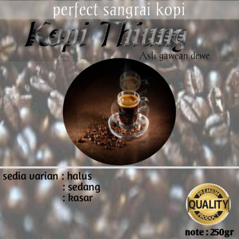 

kopi bubuk Sangrai asli gawean dewe