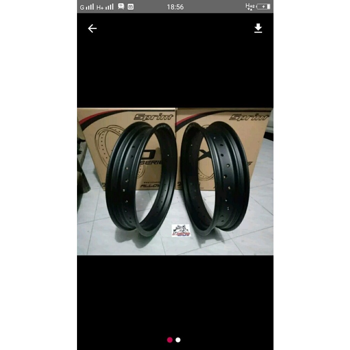 VELG SEPASANG ROSSI SPRINT XD UKURAN 250 - 300 RING 17