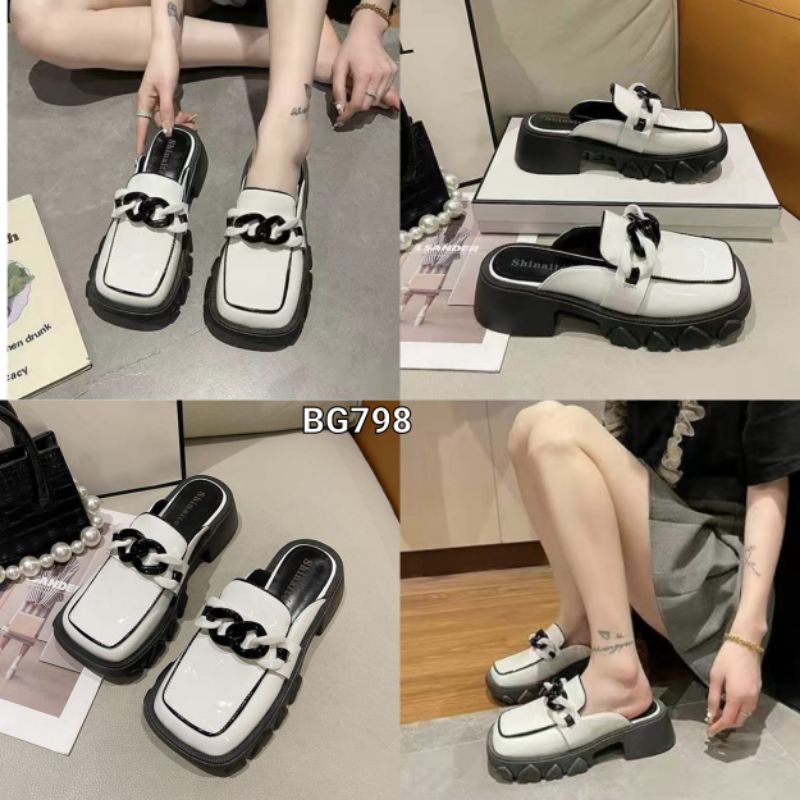 SANDALS SLOP WEDGES BOTTOM SLOP HIKS KOREA BG798