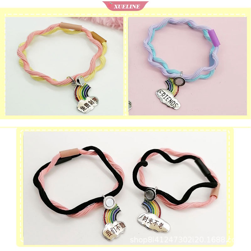 1pasang Dari magnet Pita Kulit Kecil Untuk Mengirim Pacar Pasangan Gelang Sarung Kecil BFF Mahasiswa Tali Tangan Hadiah Peringatan Perempuan [ZXL]