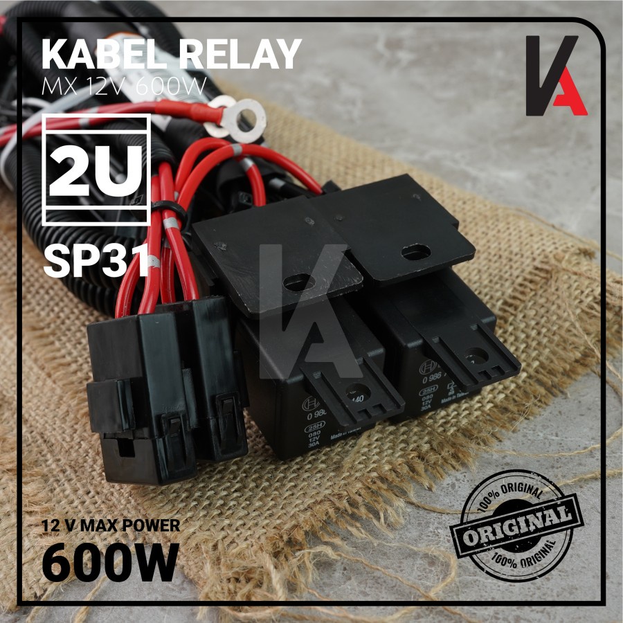 KABEL RELAY SET BOSCH SP SERIES LAMPU DEPAN HEADLAMP H4 MOBIL 2 RELAY ORIGINAL