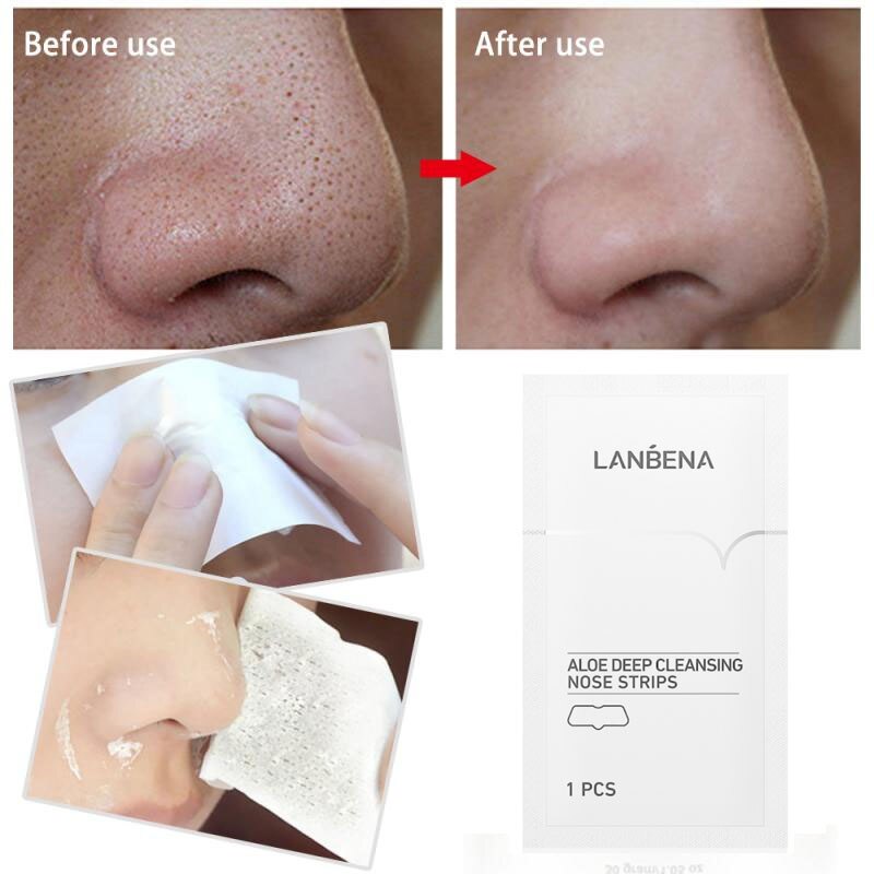 (READY &amp; ORI) LANBENA ALOE DEEP CLEANSING NOSE STRIPS LB7457