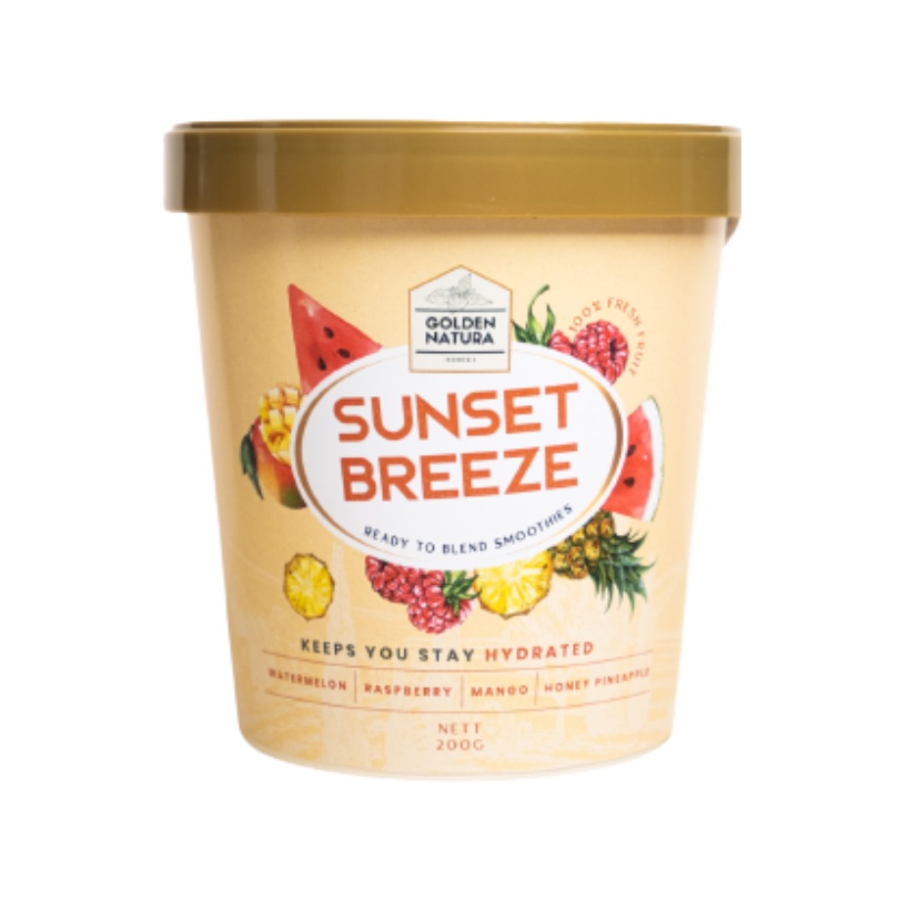 

Golden Natura Indonesia - Premium Ready-to-Blend Sunset Breeze Smoothies | Smoothies Buah Beku