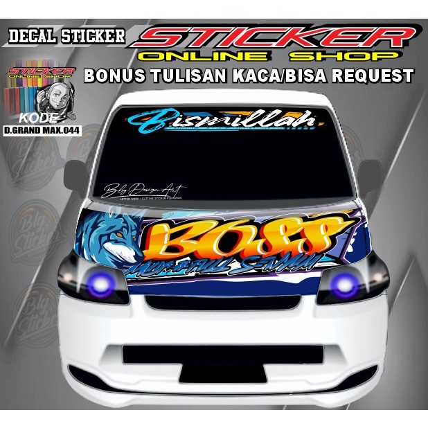 Stiker decal pick up gran max boss muda stiker decal 044 ( BISA REQUEST )