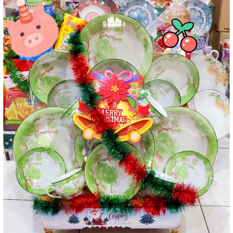 

hampers dinner set keramik natal tahun baru Imlek parcel