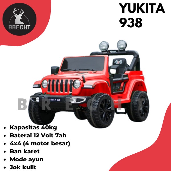 Mainan Anak Mobil Aki Jeep Yukita 938
