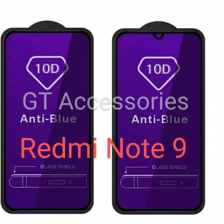 ゴ Tempered Glass Anti Radiasi / TG Anti Blue Light Redmi Note 9 ㅸ