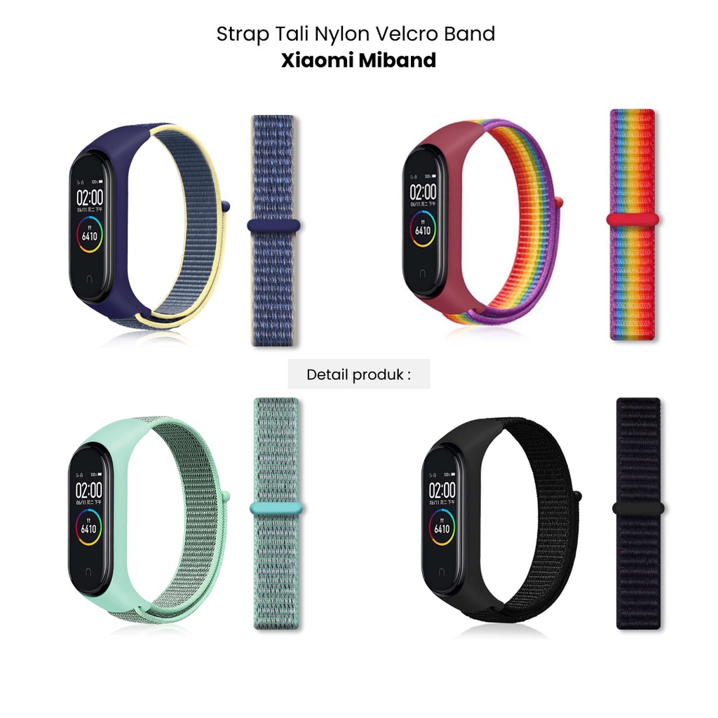 Strap Mi Band 3 4 5 6 7 Velcro Adjustable Strap M6 M7 Smartwatch Replacement Band