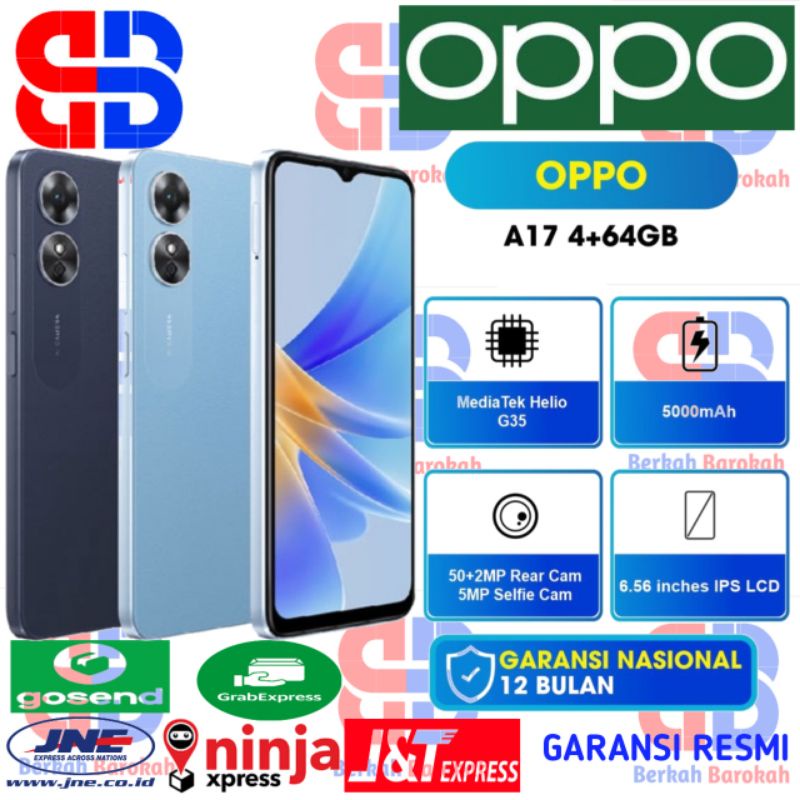 Oppo a17 ram 4+4/64