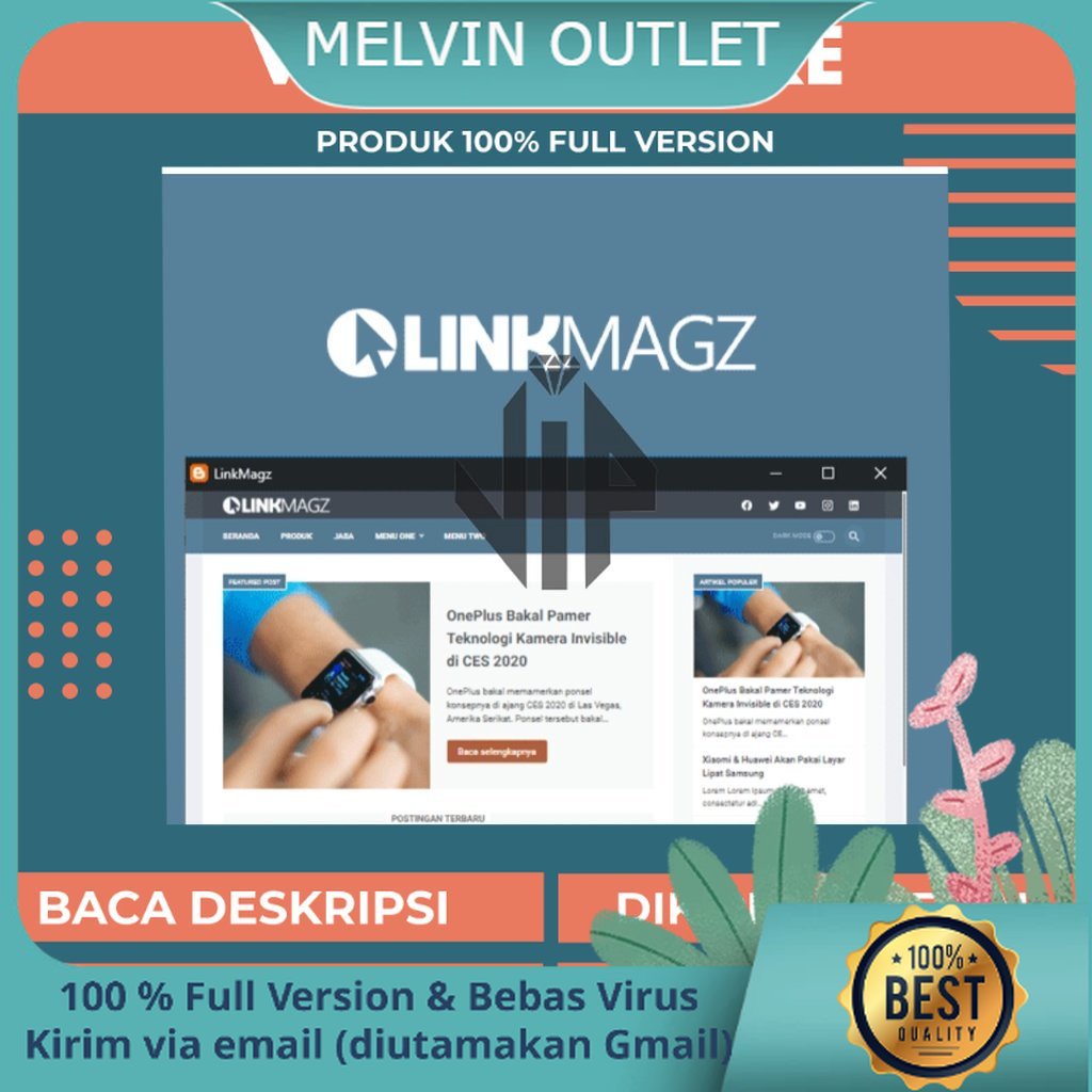 LinkMagz Blogspot LinkMagz WordPress Theme Original Themeforest Resmi Terbaru