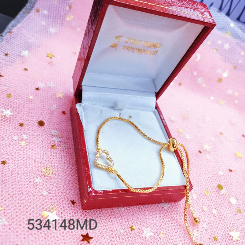 Gelang Tangan Serut Wanita Titanium Anti Karat 4148MD