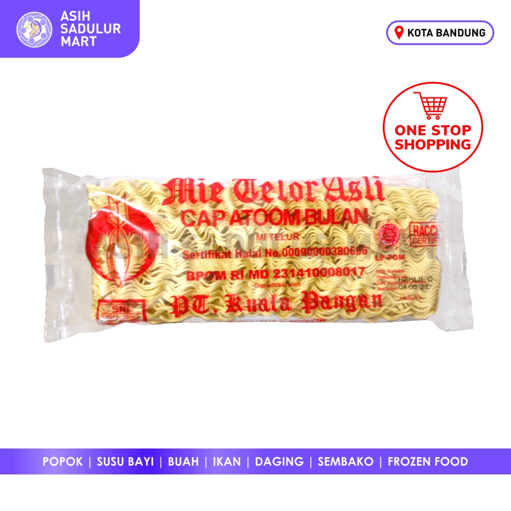 Mie Telor Asli Cap Atoom Bulan / Mi Telur Atom Bulan Promo Bandung