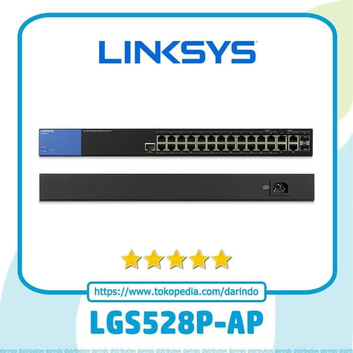Linksys LGS528P-AP, 28-Port Managed Business Gigabit POE+ Switch