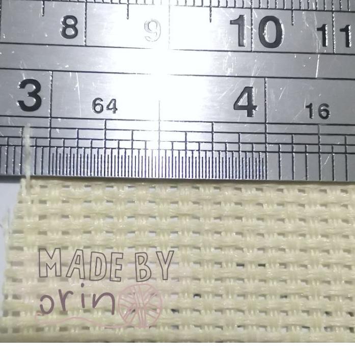 New Stock Kain Strimin Kotak Besar / Strimin Tebal 11 CT Kain Sulam Kristik Kain Kristik