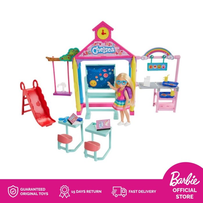 Barbie Club Chelsea School Playset - Mainan Aksesoris Boneka Anak