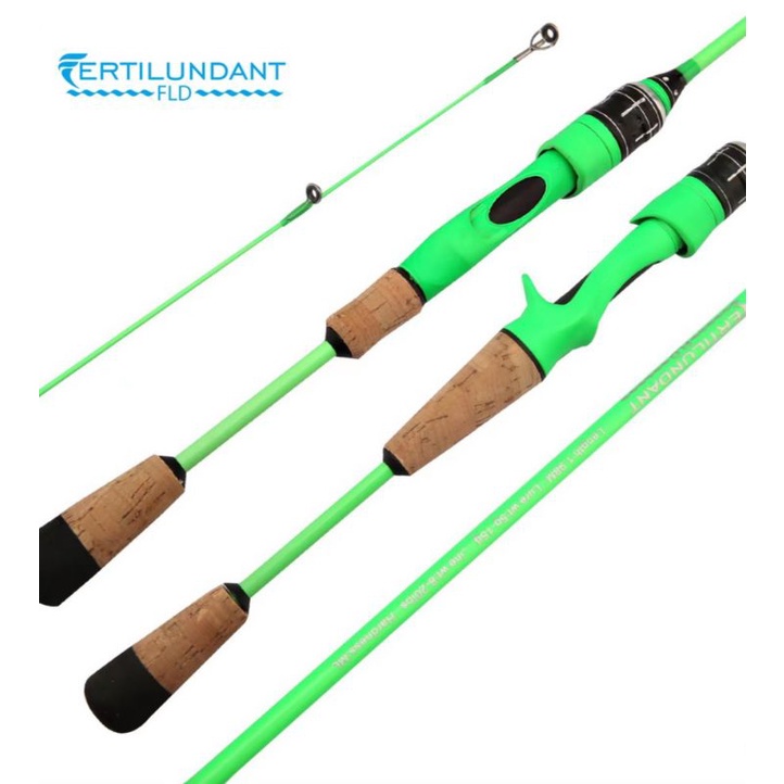 Joran UL Carbon Solid FLD Green Goblin 198cm BC / Spinning Lentur Ultralight