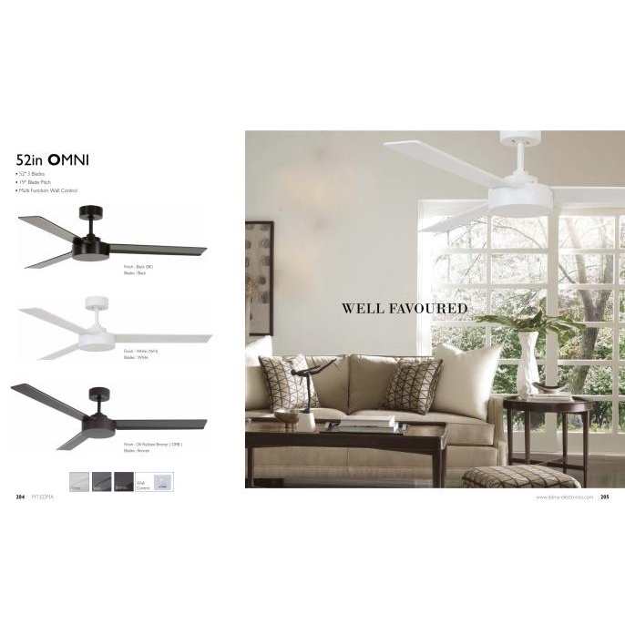 Ceiling Fan Edma Kipas Angin Baling Baling Edma Tipe Omni 52 Inch Storlasmiy