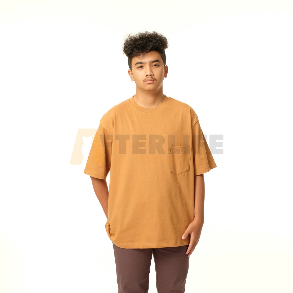 Pocket Basic Tshirt Oversize | Kaos Polos Pocket Katun 24s - AFTERLIFE