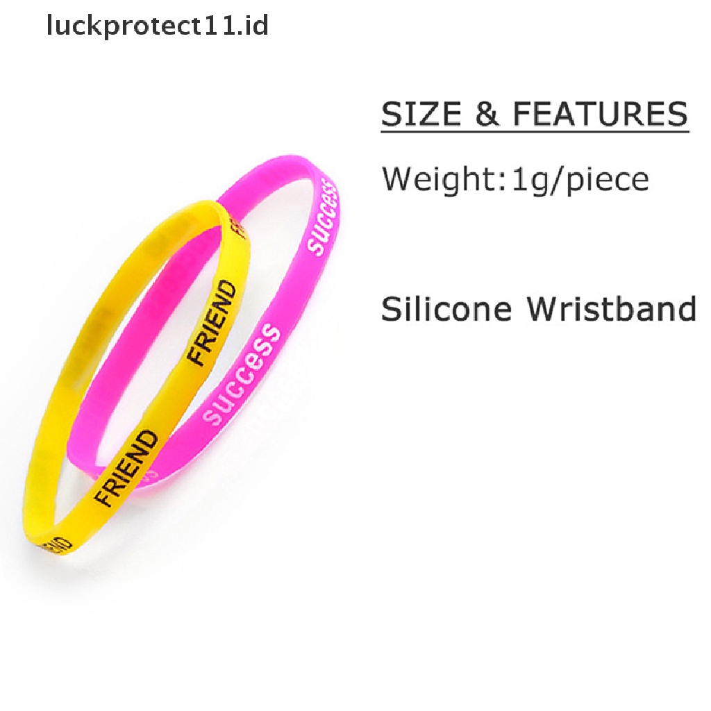 /Fashion Hot// Fashion// 10pcs/lot Curah Grosir Fashion Multicolor Gelang Silikon Untuk Wanita Karet.