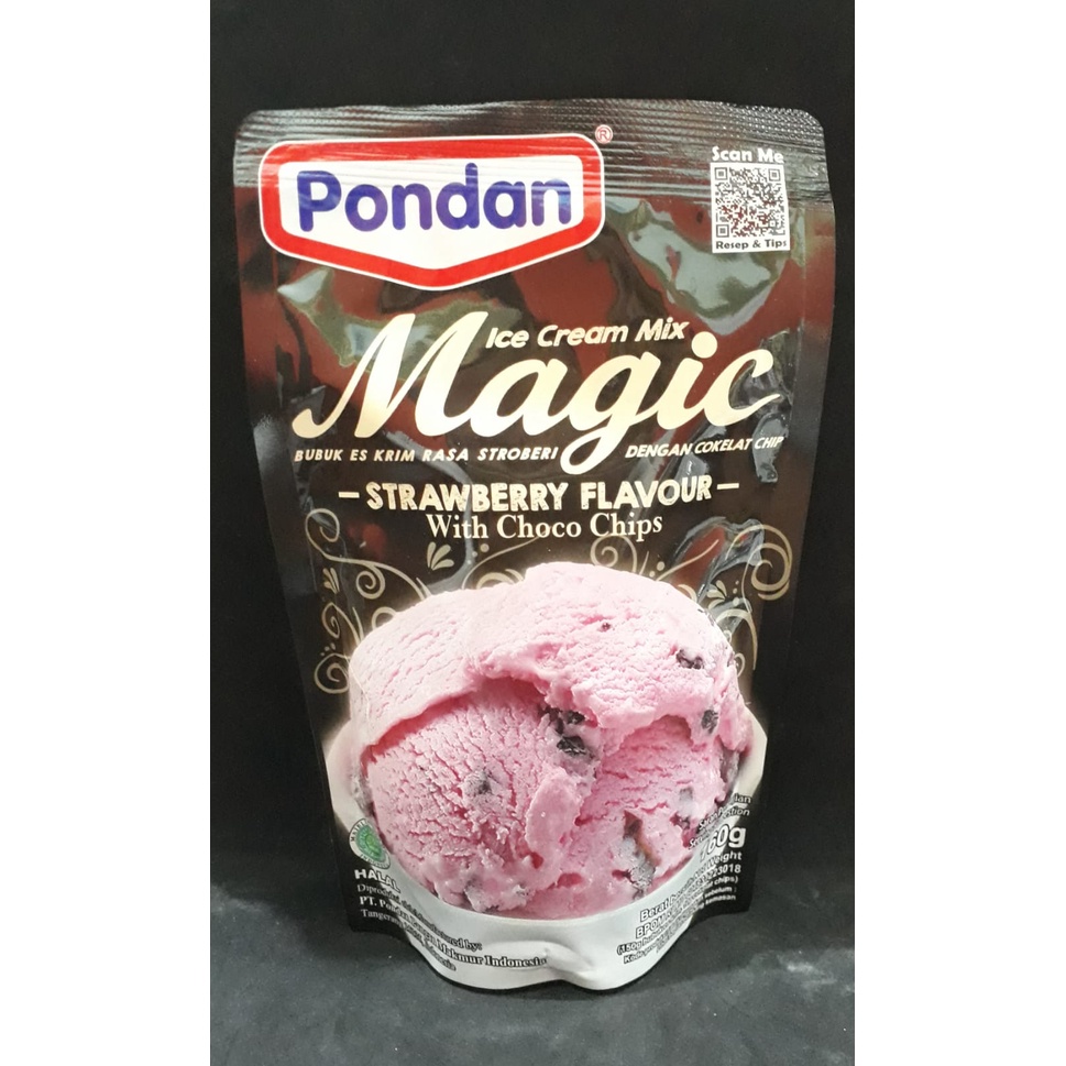 

PONDAN ICE CREAM MIX STRAWBERRY WITH CHOCO CHIPS 160GR