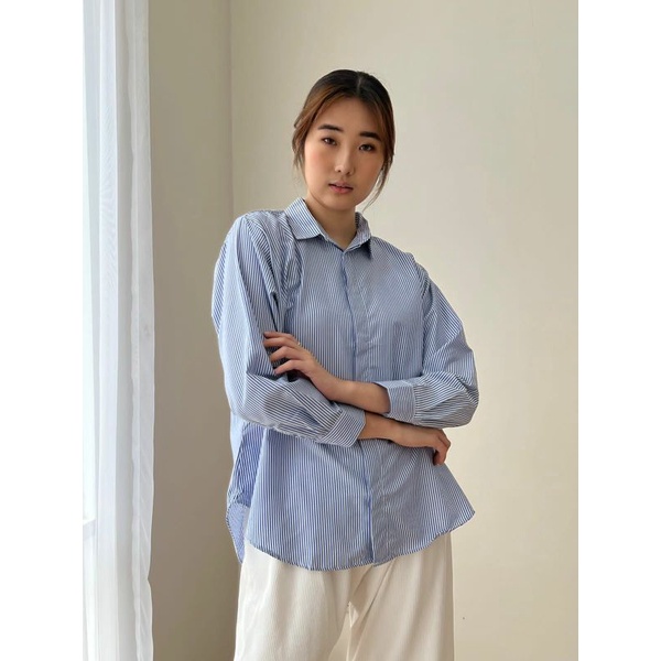 (MID YEAR SALE) Pattern Oversized Shirt | Stripes Series