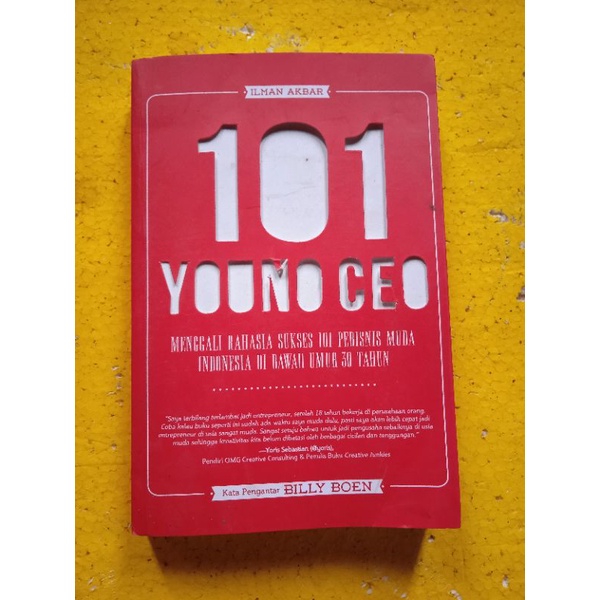 [Tiga Serangkai Pustaka Mandiri] Buku Bisnis, Buku Inspirasi, Buku Motivasi : 101 Young CEO - Ilman 