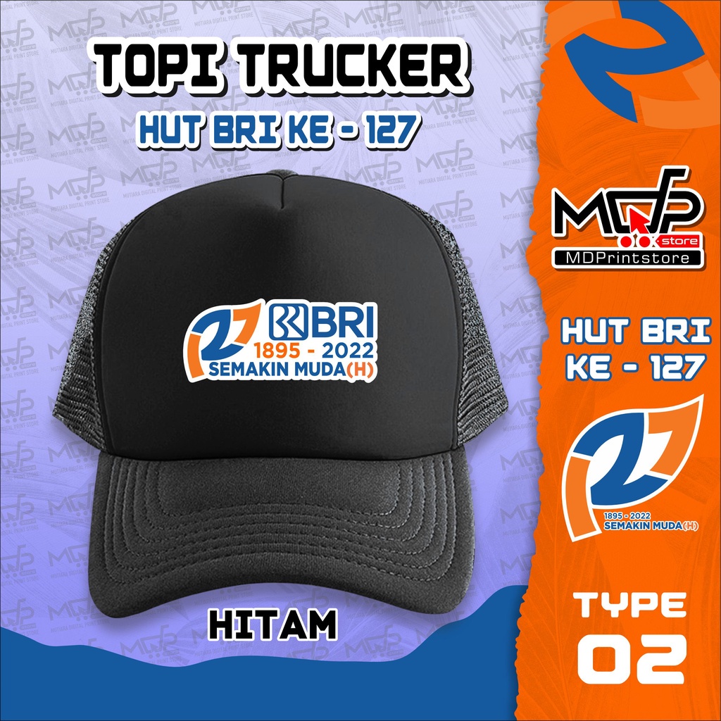 TOPI ANAK HUT BRI 127 TYPE B BANK BRI PERBANKAN MDPRINTSTORE