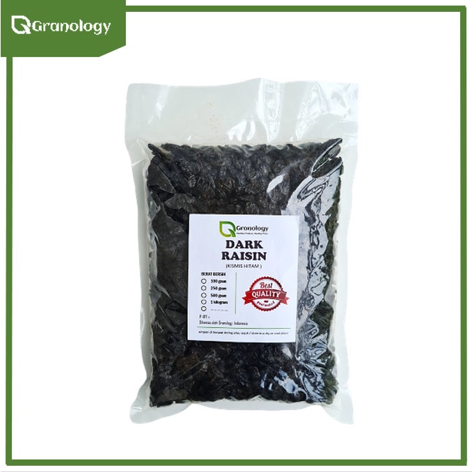 

Kismis Hitam / Dark Raisin Merk Sunmaid (1 Kilogram By Granology Tx0342